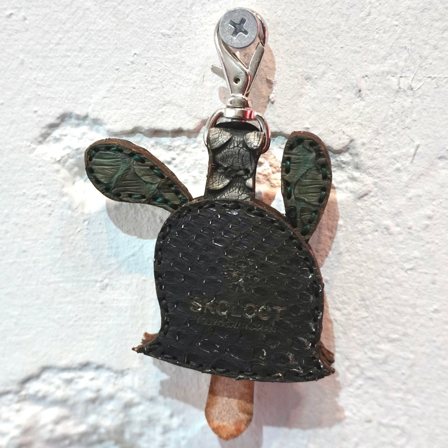 LEATHER KEY COVER - DOLLAR EYES/PYTHON