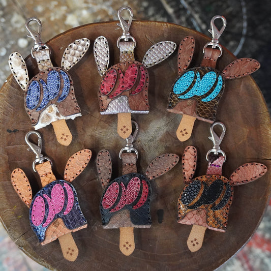 LEATHER KEY COVER - NORMAL EYES/PYTHON