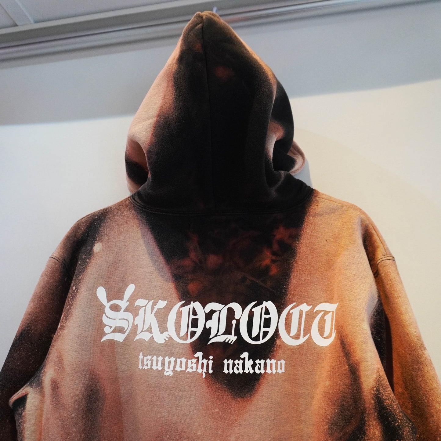 HAND DYED YEN DOLLAR HOODIE (L)
