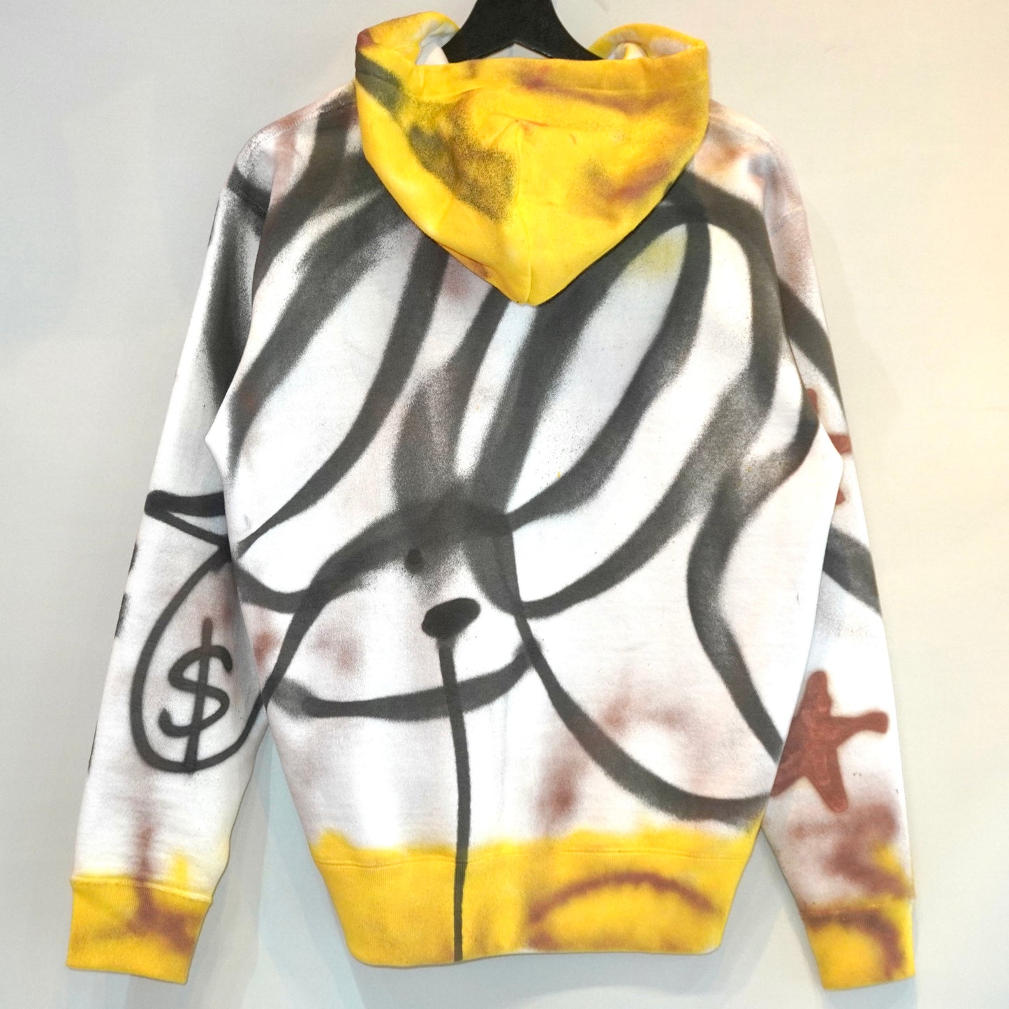 SKOLOCT SPRAY PAINTED ZIP HOODIE (M)