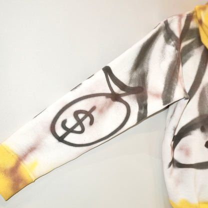 SKOLOCT SPRAY PAINTED ZIP HOODIE (M)