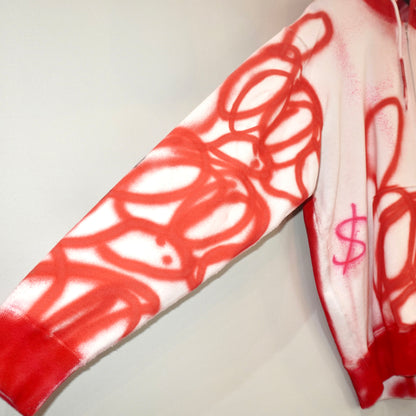 SKOLOCT SPRAY PAINTED ZIP HOODIE (XL)