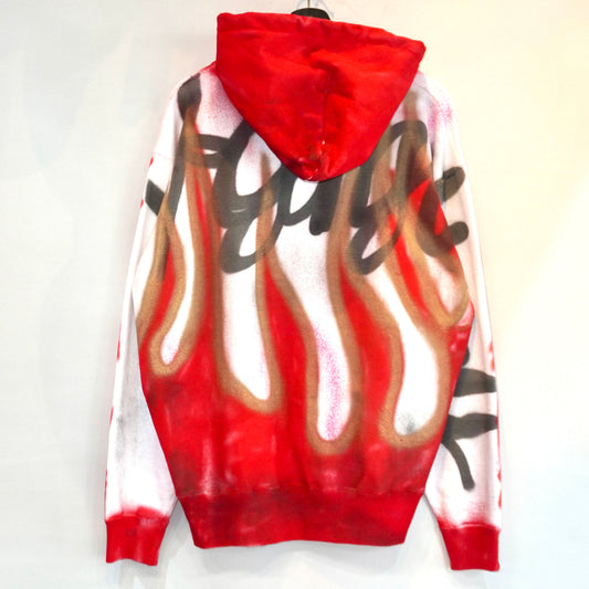 SKOLOCT SPRAY PAINTED ZIP HOODIE (XL)