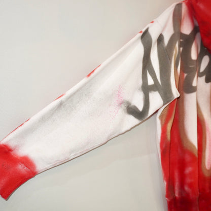 SKOLOCT SPRAY PAINTED ZIP HOODIE (XL)