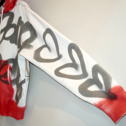 SKOLOCT SPRAY PAINTED ZIP HOODIE (XL)