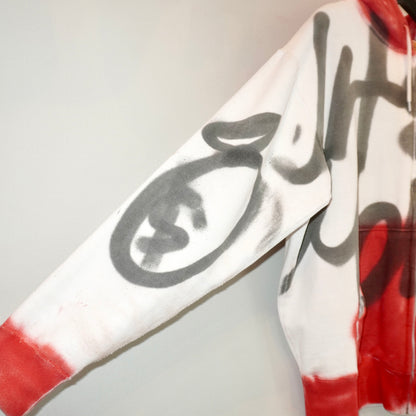 SKOLOCT SPRAY PAINTED ZIP HOODIE (XL)