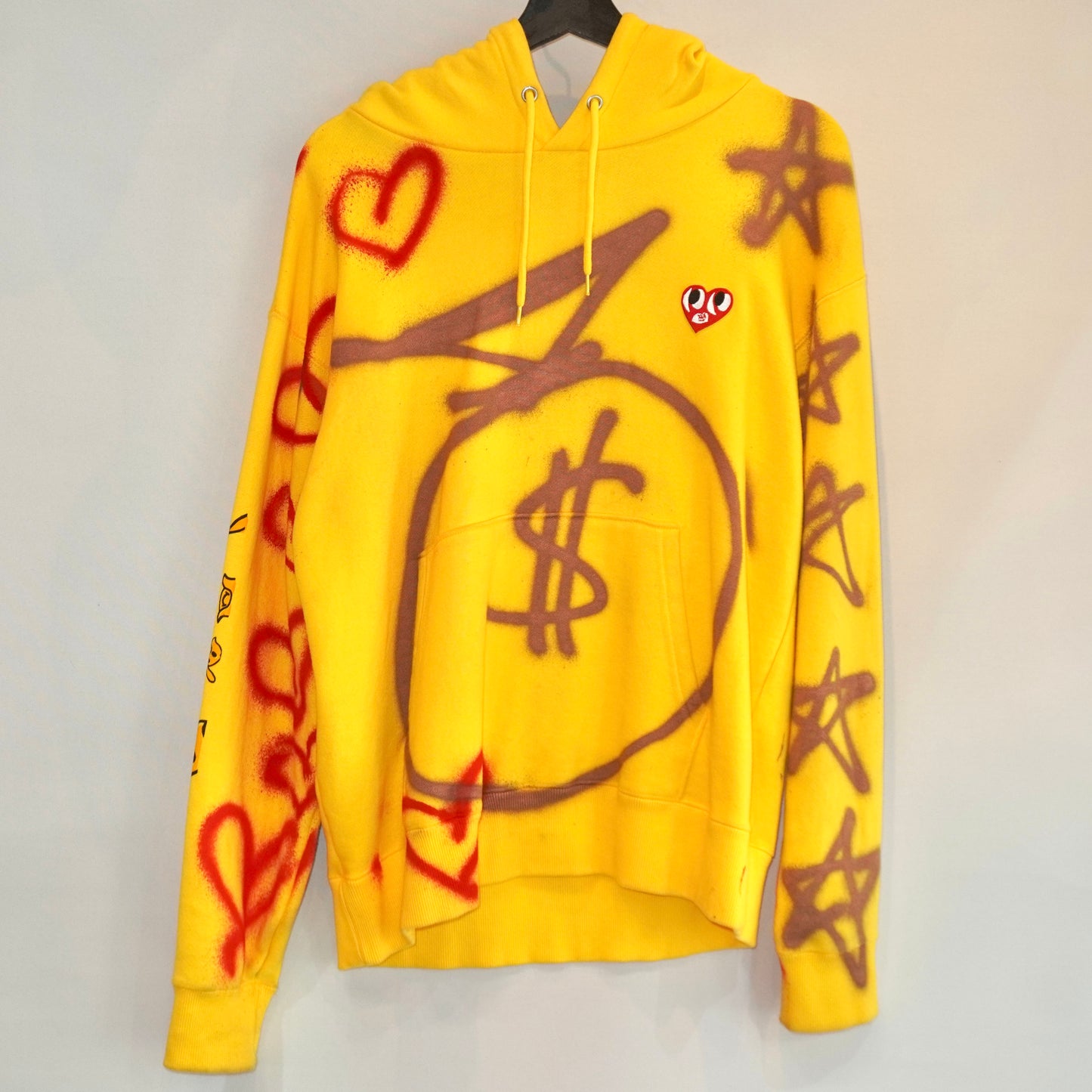 SKO HEART REWORKED HOODIE (L)