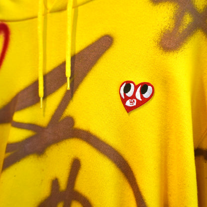 SKO HEART REWORKED HOODIE (L)