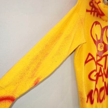 SKO HEART REWORKED HOODIE (L)