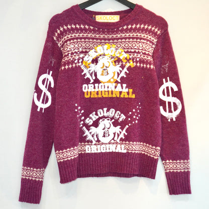 A SKOLOCT ORIGINAL DOLLAR REMAKE KNIT SWEATER