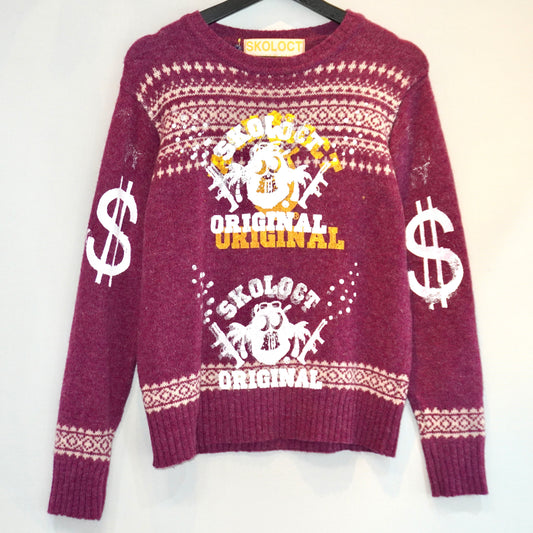 A SKOLOCT ORIGINAL DOLLAR REMAKE KNIT SWEATER