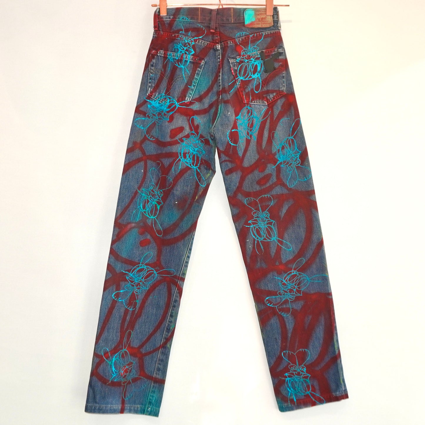 SKOLOCT SPRAY PAINTED JEANS - 27