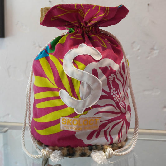 SKOLOCT MONEY BAG - HIBISCUS (LEOPARD)