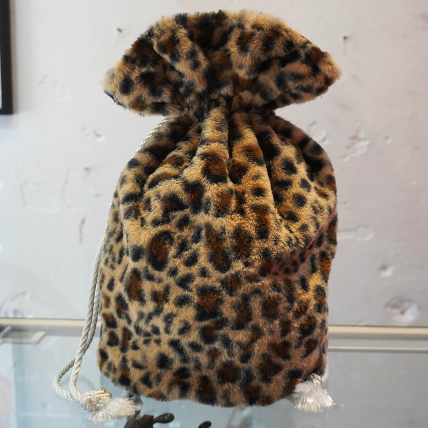 SKOLOCT MONEY BAG - NAVY (LEOPARD)