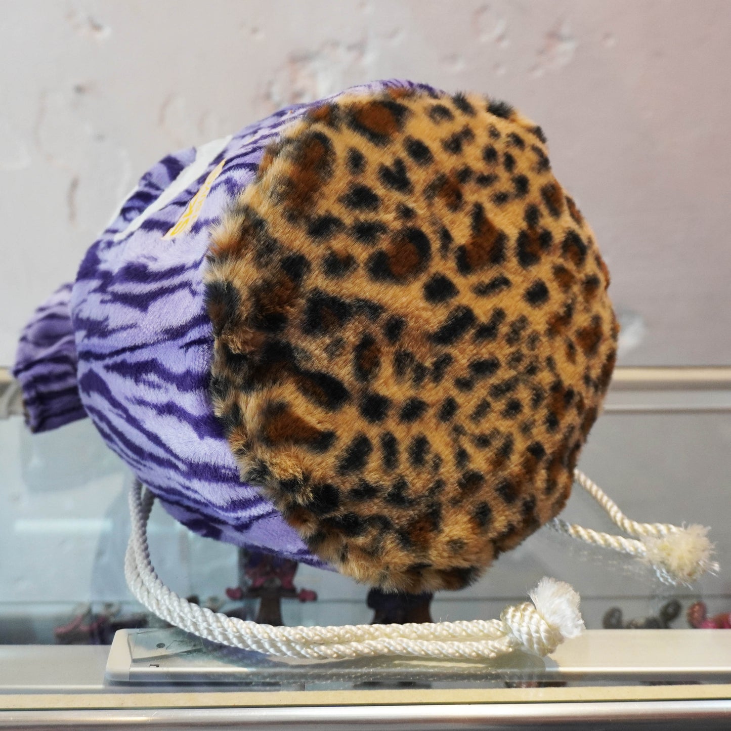 SKOLOCT MONEY BAG - PURPLE ZEBRA (LEOPARD)