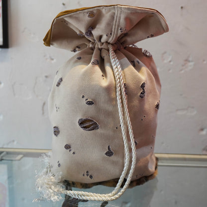 SKOLOCT DISTRESSED MONEY BAG - WHITE (LEOPARD)