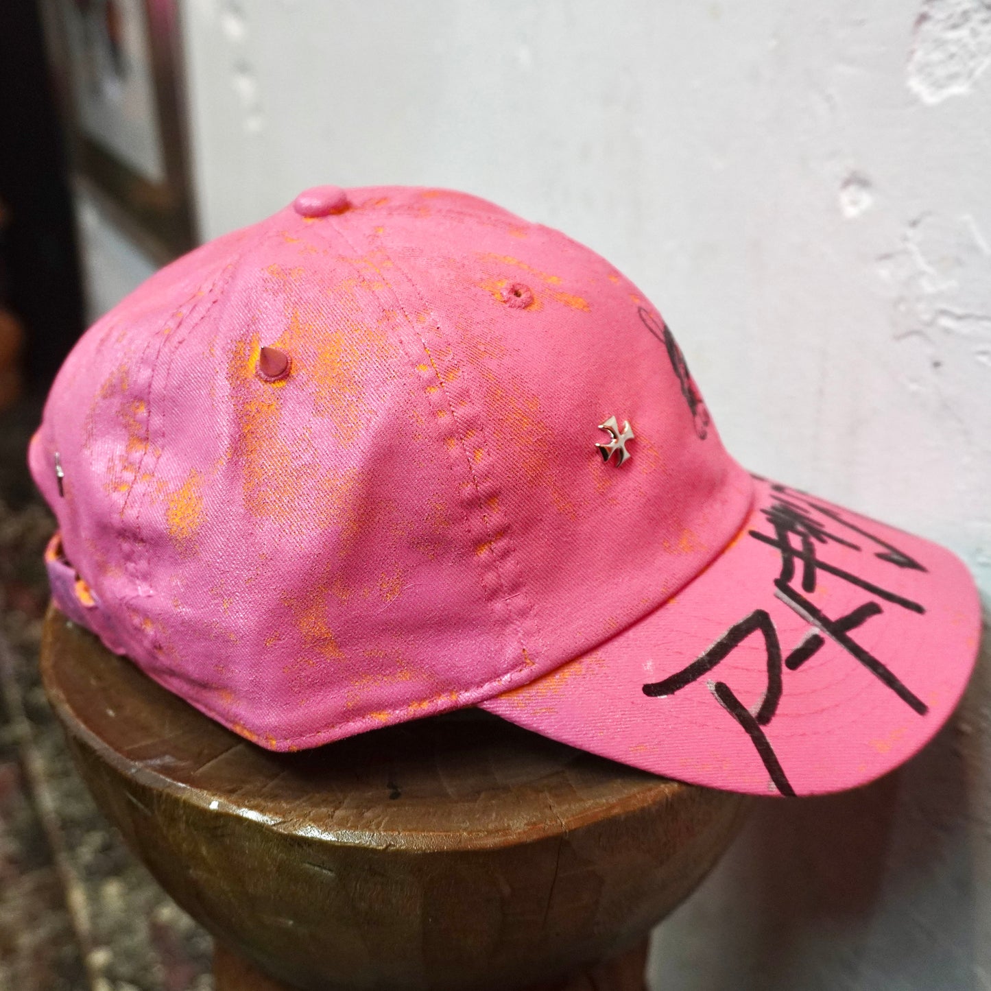 SKOLOCT KATAKANA PAINTED CAP (PINK)