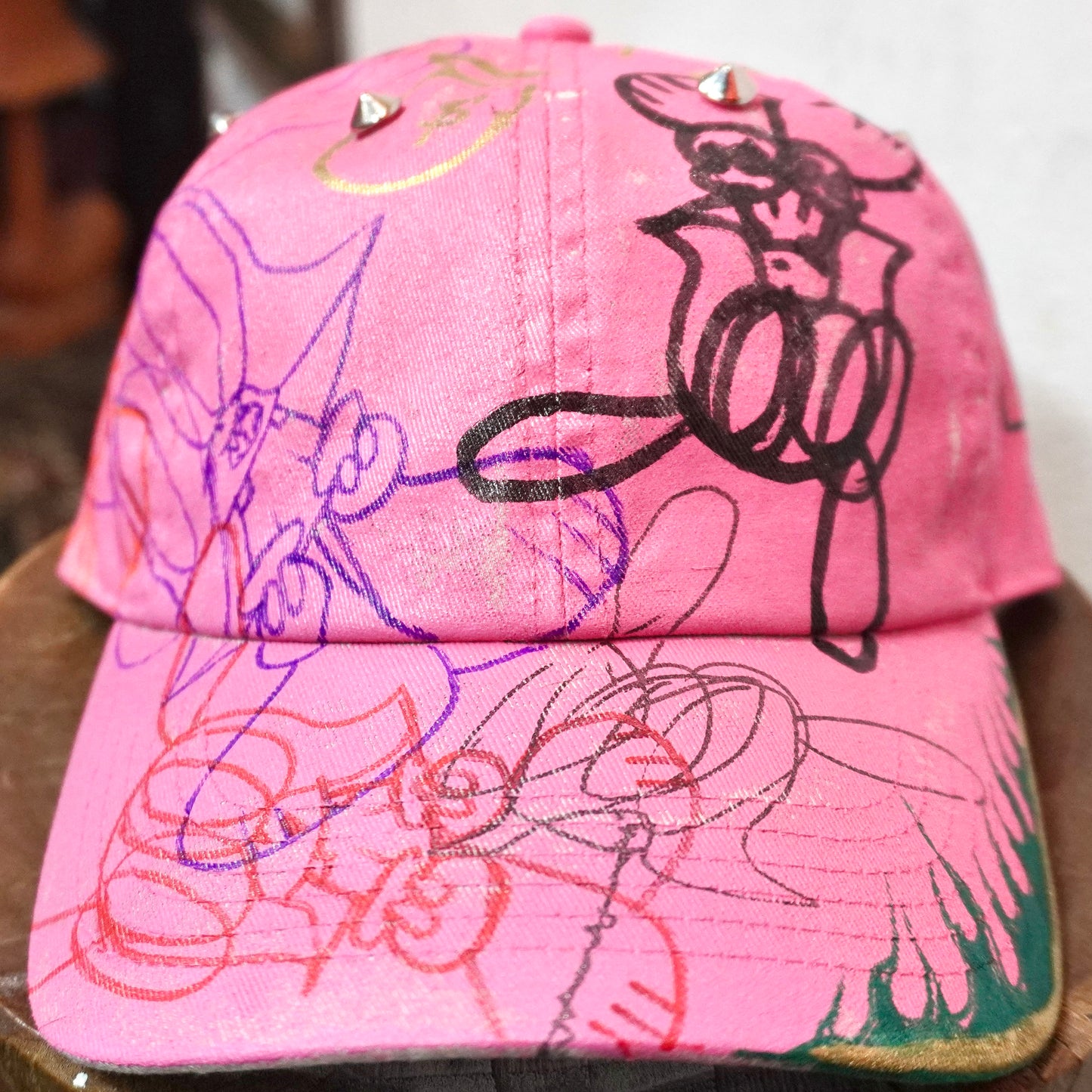 SKOLOCT PAINTED PINK CAP
