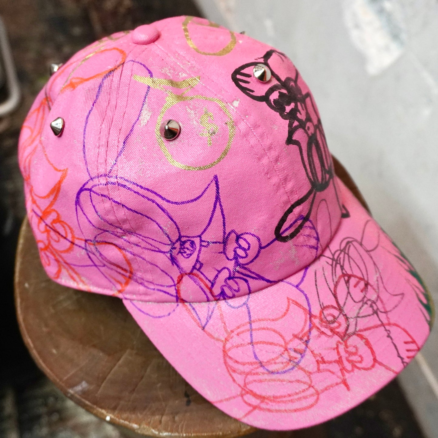 SKOLOCT PAINTED PINK CAP