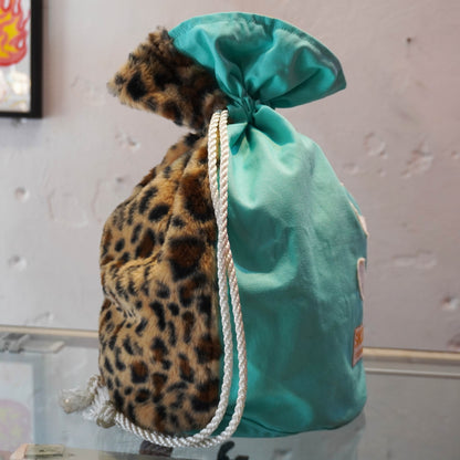 SKOLOCT MONEY BAG - TURQUOSE (LEOPARD)