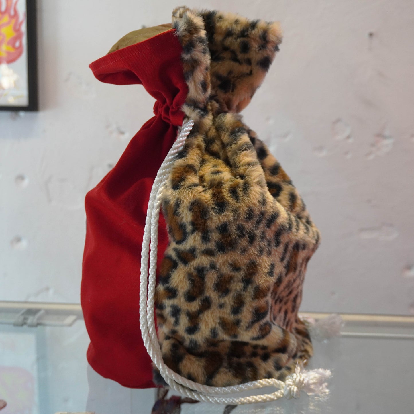 SKOLOCT MONEY BAG - RED (LEOPARD)