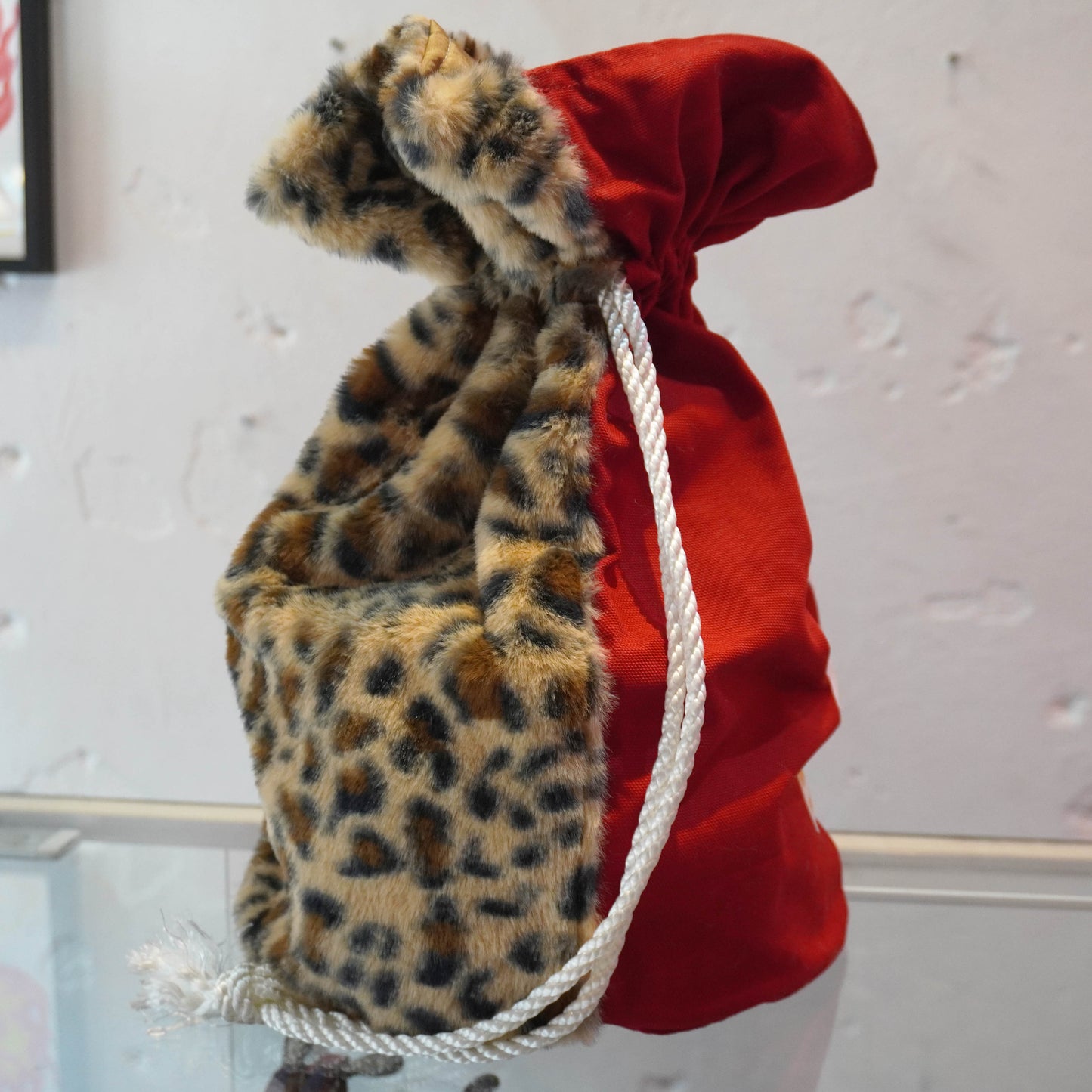 SKOLOCT MONEY BAG - RED (LEOPARD)