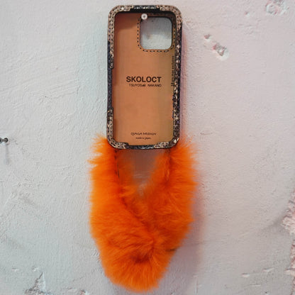 LEATHER PHONE CASE PYTHON - iPhone 16 PRO MAX