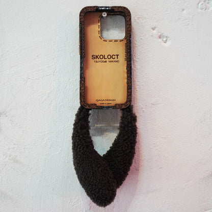LEATHER PHONE CASE PYTHON - iPhone 16 PRO