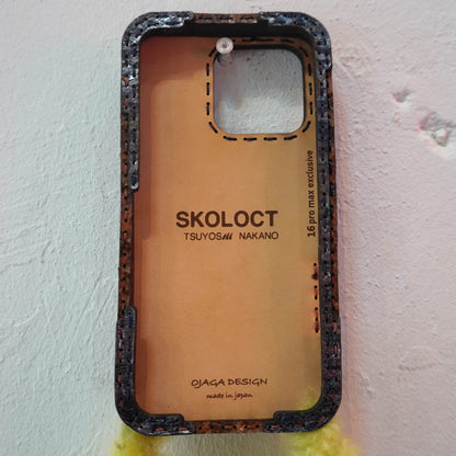 LEATHER PHONE CASE PYTHON - iPhone 16 PRO MAX