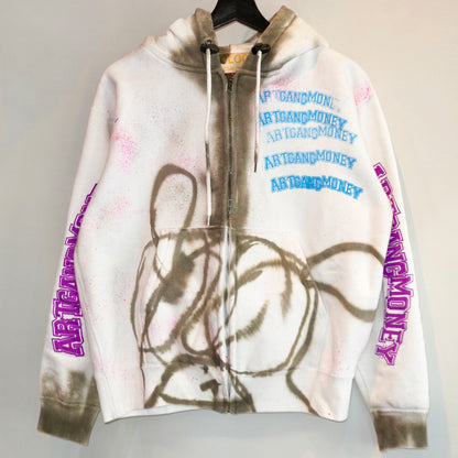 SKOLOCT SPRAY PAINTED ZIP HOODIE (M)