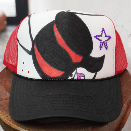SKOLOCT PAINTED MESH CAP (RHINESTONE)