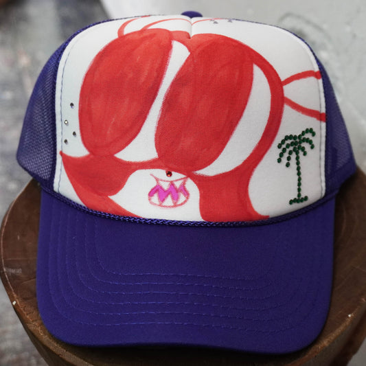 SKOLOCT PAINTED MESH CAP (RHINESTONE)