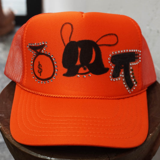 SKOLOCT PAINTED MESH CAP (RHINESTONE)