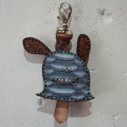 LEATHER KEY COVER - DOLLAR EYES/PYTHON