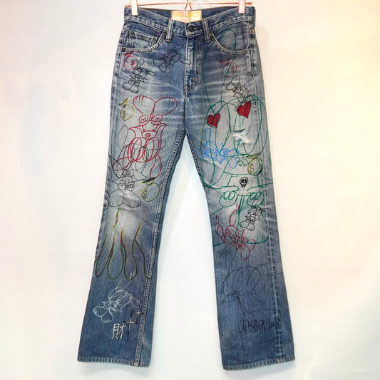 SKOLOCT HAND-DRAWN DENIM - (28)