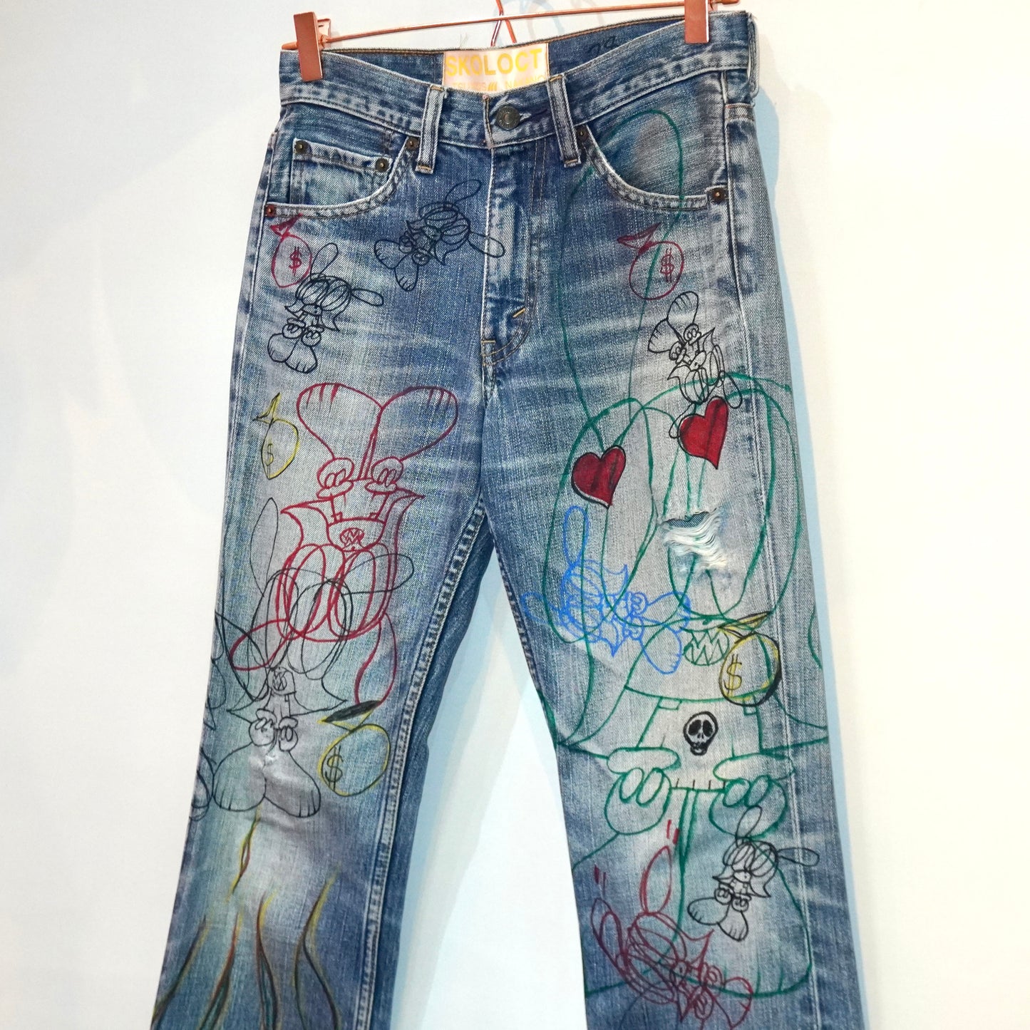 SKOLOCT HAND-DRAWN DENIM - (28)