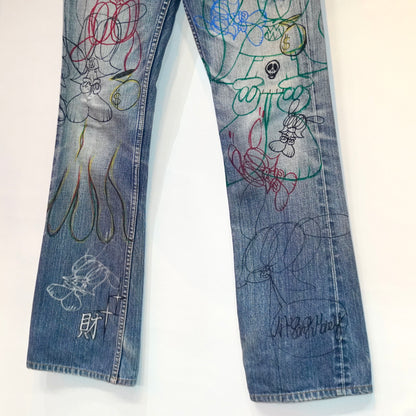 SKOLOCT HAND-DRAWN DENIM - (28)