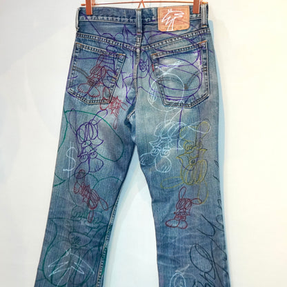 SKOLOCT HAND-DRAWN DENIM - (28)