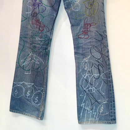 SKOLOCT HAND-DRAWN DENIM - (28)