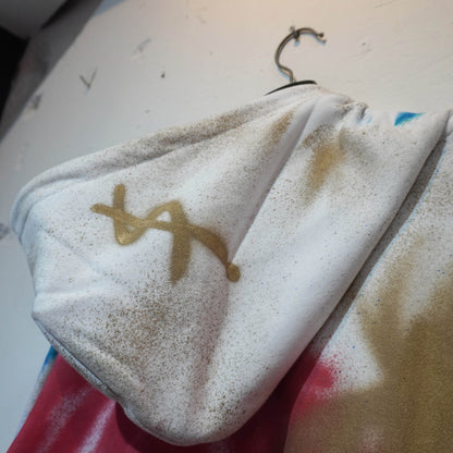 SKOLOCT SPRAY PAINTED ZIP HOODIE (M)