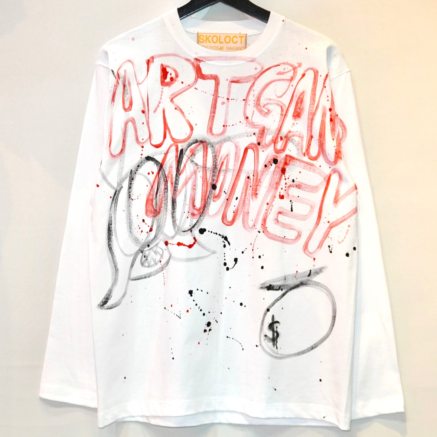 SKOLOCT RED SLOGAN L/S T-SHIRT (L)