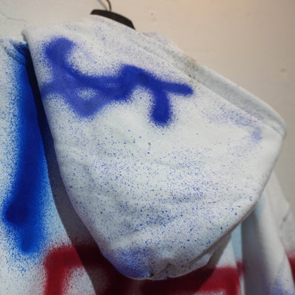SKOLOCT SPRAY PAINTED ZIP HOODIE (XL)