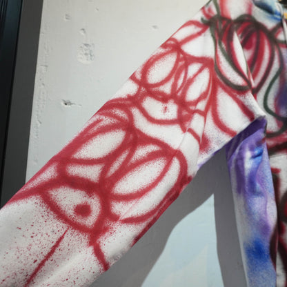 SKOLOCT SPRAY PAINTED ZIP HOODIE (XXL)