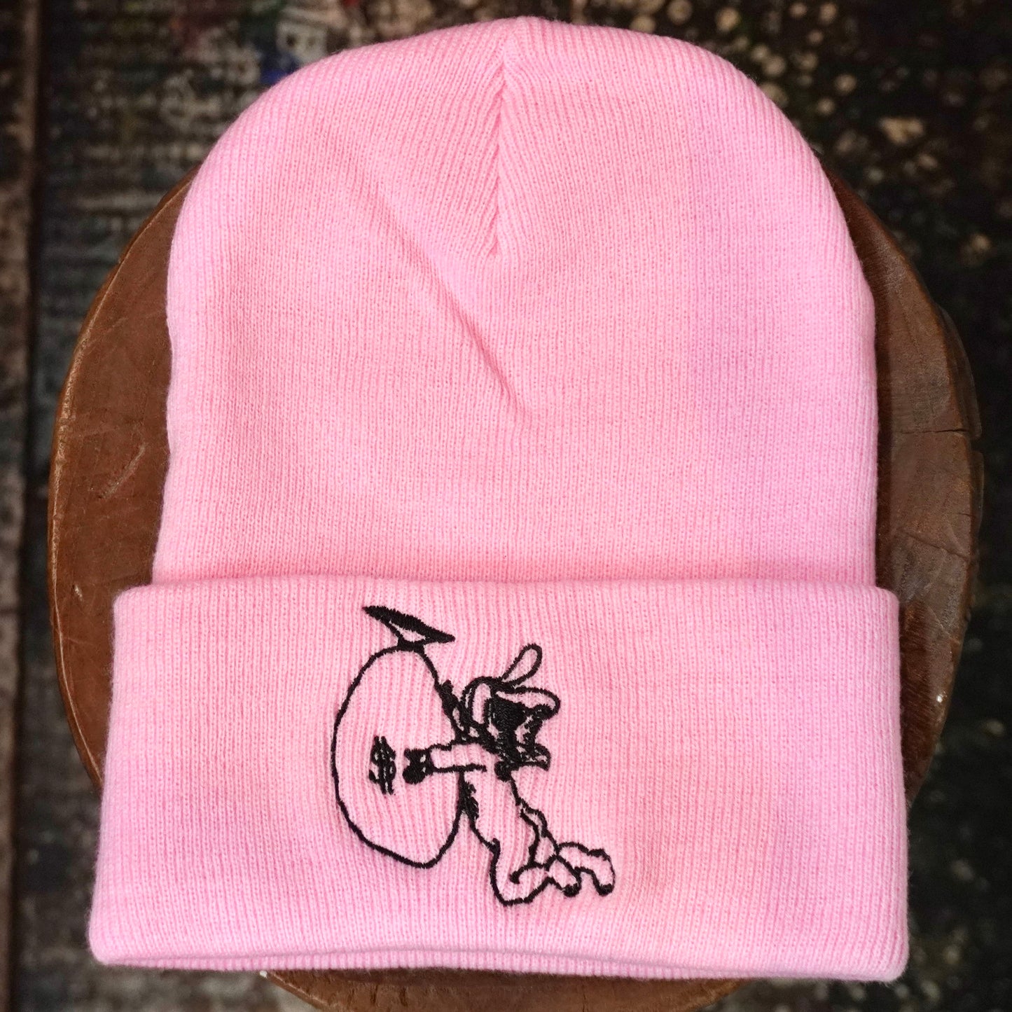 SKOLOCT ANGEL EMBROIDERED BEANIE (STUDDED)