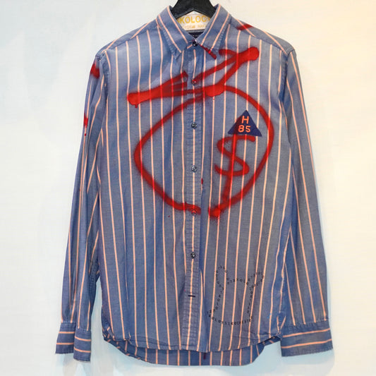 SKOLOCT SPRAY PAINTED REMAKE SHIRT (S)