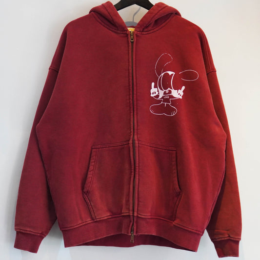 SKOLOCT DOUBLE CROSS FINGER ZIP HOODIE (M)