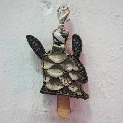 LEATHER KEY COVER - SPIRAL EYES/PYTHON