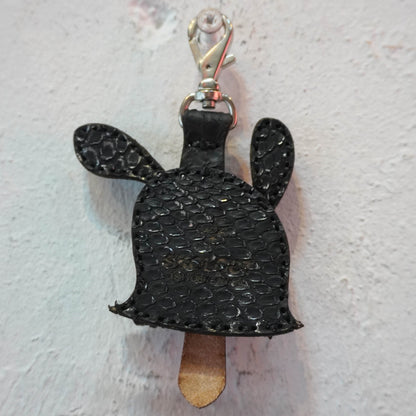 LEATHER KEY COVER - DOLLAR EYES/PYTHON