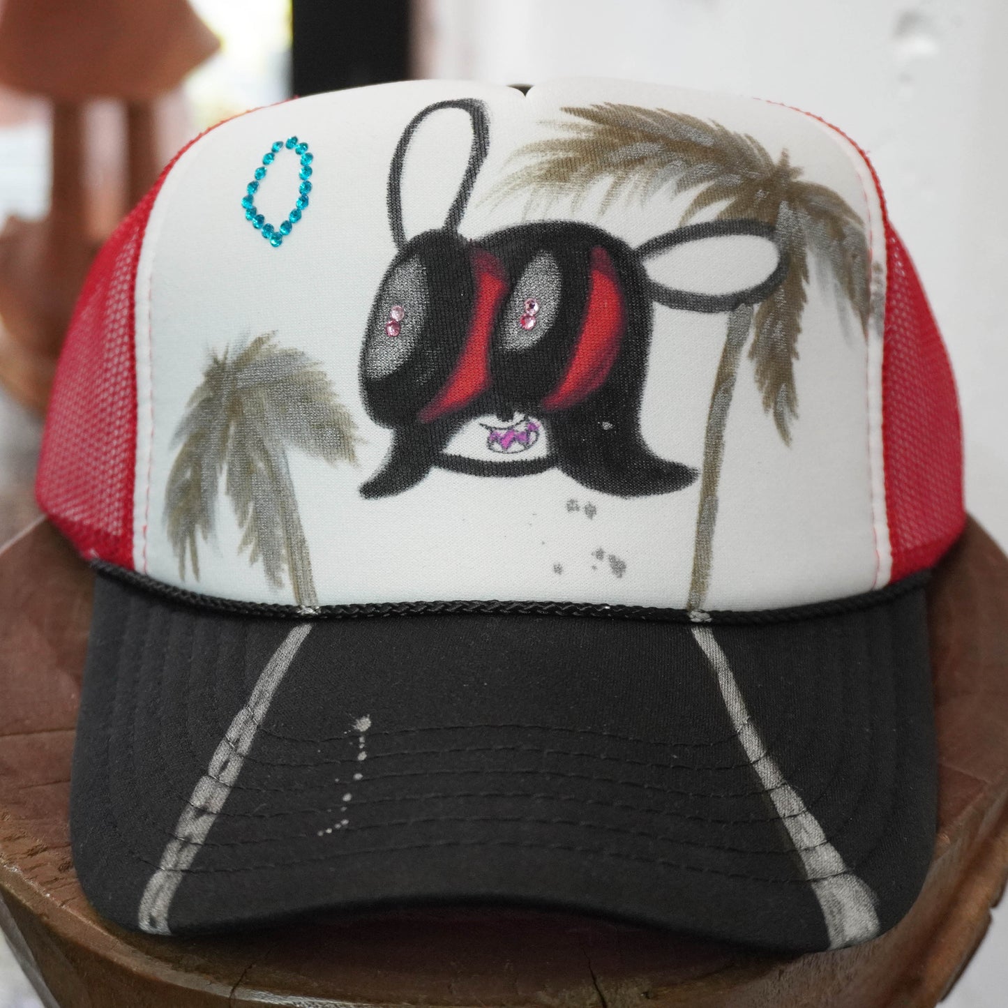 SKOLOCT PAINTED MESH CAP (RHINESTONE)