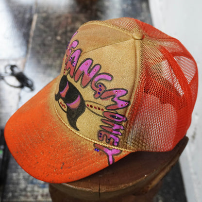 SKOLOCT GOLD PAINTED MESH CAP (RHINESTONE)